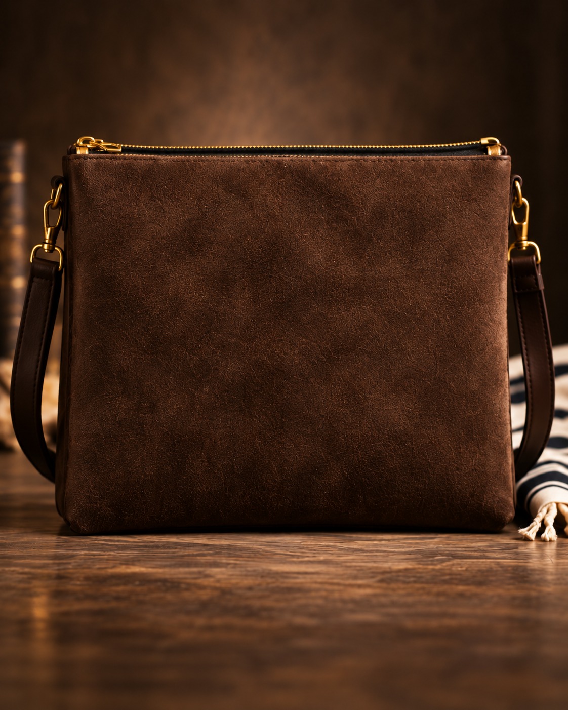 The Suede Zip